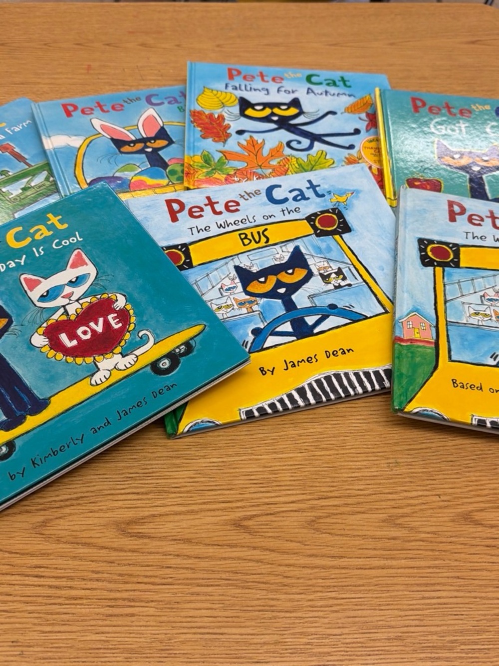 Pete the cat hard cover Book - Blue and Yellow Covers